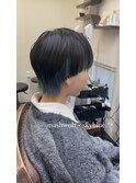マッシュウルフにインナー水色カラー