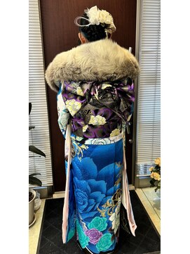 一百合 成人式　着付＆ヘアセット