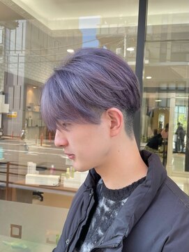 ハレル 戸塚(HAREru.) メンズブリーチカラー☆ラベンダー