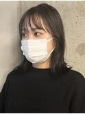 アッシュカラー/赤み消しカラー/外ハネボブ