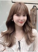 ワイドバング 韓国前髪 シースルー ミディアム ヨシンモリ☆