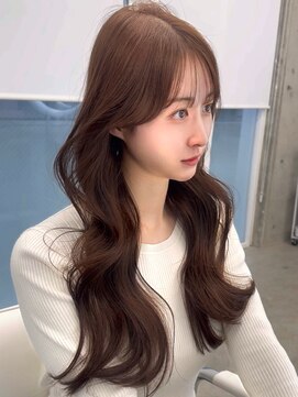 コート 表参道(Cote) レイヤーロング/韓国レイヤー ショコラブラウンオリーブベージュ