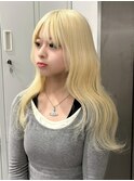 14826ホワイトアッシュ抜きっぱなしブリーチホワイトブロンド