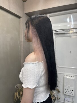 ファビ 渋谷(Fab) くびれヘア/暗めカラー/アプリコットオレンジ/縮毛矯正