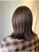 モカグレージュ/透明感/ミディアムボブ