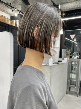 キラ 渋谷(KILLA) コントラストハイライトカラー/ボブダブルカラー/白髪ぼかし