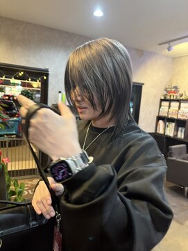 メルシー(merci) 【merci古河店】アンブレラカラー×ウルフスタイル