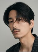 原宿センターパートフェザーパーマメンズパーマニュアンスパーマ