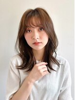 シンス 銀座(since)&nbsp;ミディアムレイヤー/顔周りレイヤー/小顔ヘア/似合わせカット