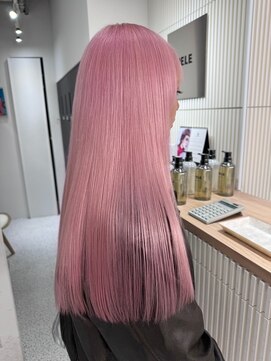 ペレ 原宿(PELE) ダークパープルナチュラルショート夏のヘアアレンジ原宿