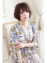 ラックスビー スカイ 大阪梅田店(LUXBE SKY)&nbsp;愛されフェミニンワンカールセミディ　【ＬＵＸＢＥ梅田店】