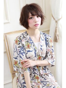 ラックスビー スカイ 大阪梅田店(LUXBE SKY) 愛されフェミニンワンカールセミディ　【ＬＵＸＢＥ梅田店】