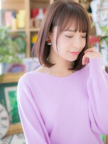 カバーヘア ブリス 大宮西口(COVER HAIR bliss) ■清楚なラベンダーピンクワンカール103-3★大宮20代30代40代