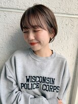 メイクス 表参道(MAKE'S omotesando)&nbsp;ショートボブ ショートパーマ 透明感カラー ブリーチなし 小顔