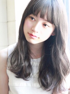 チョビー(Chobii) デジタルパーマイルミナカラーロングヘア黒髮オフィスヘア/栗原2