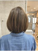 うるツヤ柔らかボブ×フォギーベージュ
