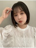 ナチュラル収まりミニボブ【肥田亜沙美】