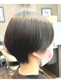 大人のハンサムマッシュショートダークグレージュ20代30代40代