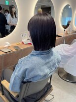 キャンバス バイ ネオリーブ 横浜西口(Canvas by neo.)&nbsp;ぱつっとボブ 切りっぱなしボブ ラベンダー sn