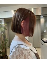 ジエクト カナウ(The Ect canow)&nbsp;ぱつっとボブ/ピンクインナー/カシスピンク/ブラウンベージュ