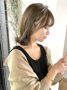 ディッセンバー 渋谷(December) 【December】ブリーチなし透明感オリーブグレージュカラー◎渋谷