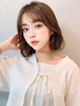 ナイロン 新潟店(NYLON.) シースルーバング×韓国風ワンカールボブ