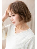 カバーヘア ブリス 志木南口駅前店(COVER HAIR bliss)&nbsp;シアーカラー切りっぱなしAラインボブパーマY志木20代30代40代