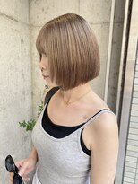 キャンバスアニュー 川崎(canvas anew.)&nbsp;ボブ グレージュ／ブリーチ／ダブルカラー