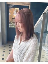 ヲタク(wotaku.)&nbsp;ラベンダーグレージュハイトーンダブルカラーケアブリーチ前髪