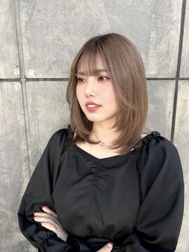 イヴ 原宿(I've) レイヤーカット × ナチュラルベージュ