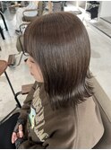 外はねボブ/ベージュカラー