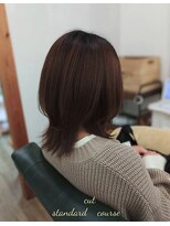 ヘアアトリエ ナイン 岡部店(hair atelier nine) メルティーカラー/似合わせカット/ウェーブミディアム/福島市