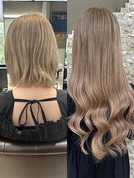 アンククロス 表参道(ANKH CROSS) 超最高級品質ロアバージンエクステ[ビフォーアフター]