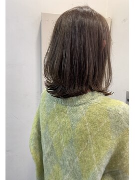 ネオリーブ チロル 横浜西口店(Neolive CiroL.) 春カラー 透け感カーキベージュ 【miku】