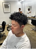 無造作ショートパーマ