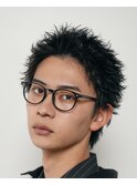渋谷スパイキーショートメンズショートパーマ短髪パーマショート