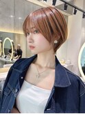 ショート ボブ インナーカラー 韓国風5606