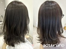 スリール(sourire)の雰囲気（人気のレイヤーカット♪動きがでて人気です♪）