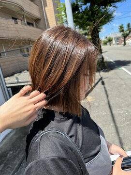 ペアツリー(Pear tree) 外ハネボブ×チョコレートブラウン