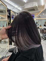 ラピス 渋谷本店(Lapis) インナーカラー/ホワイトパープル/レイヤーカット/髪質改善