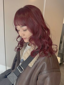 ラナン(Ranun) カシスレッド艶髪レイヤー
