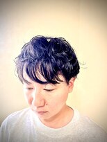 オドックスハナイ(oddx hanai)&nbsp;ゆるふわメンズボブニュアンスシャドーパーマ