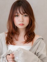 カバーヘア イヴ 戸頭店(COVER HAIR EVE)&nbsp;ボルドーカラーチェリーレッド小顔レイヤーロングX戸頭10代20代