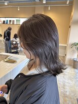 ナギ 栃木(nagi)&nbsp;オリーブグレージュ×鎖骨ボブ