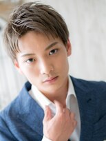 モッズヘア メン 仙台愛子駅前店(mod's hair men)&nbsp;ミルクティーブロンドツーブロックメンズカットb仙台愛子