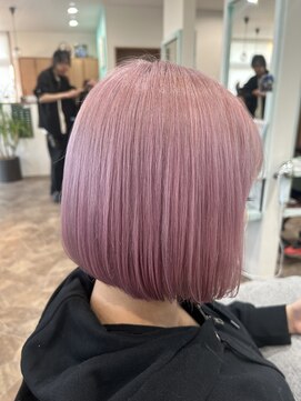 ヘアーディア みどり店(Hair...DiA) ボブ×ピンク