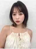 茗荷谷レイヤーカット韓国ダブルカラー顔周り前髪カットボブ