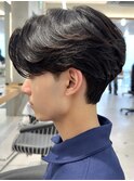メンズセンターパート/ニュアンスパーマ/フェザーパーマ