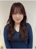 顔まわりレイヤー韓国くびれ レイヤーカット 20代 30代 