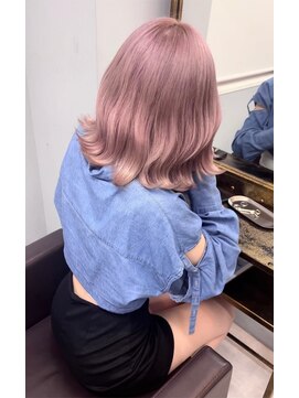 オズ 郡山桑野店(OZ) 黒髪ボブルフネビージュ小顔ワンレン